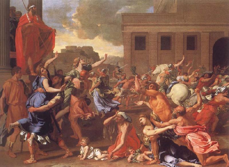 Nicolas Poussin The Abduction of the Sabine Women Germany oil painting art